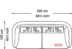 Desen tehnic pentru Canapea S220