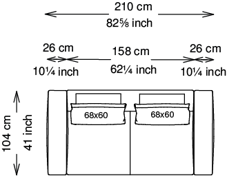 Desen tehnic pentru Ansamblu 210 cm