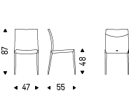 Desen tehnic pentru Scaun standard