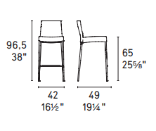 Scaun de bar  AIDA  CS2017 5