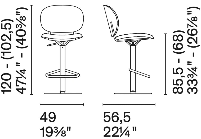 Scaun de bar INES CS2228 2