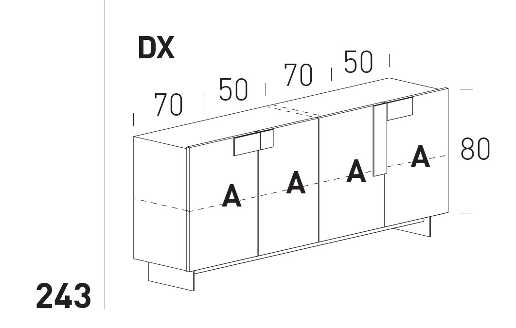 Comoda de living Ginevra 11
