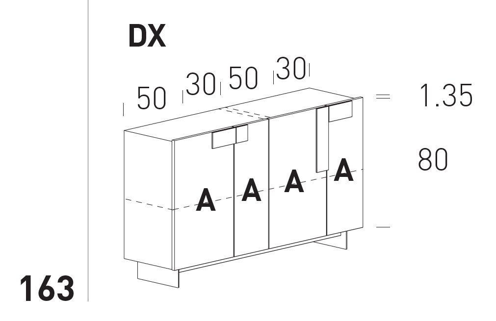 Comoda de living Ginevra 12