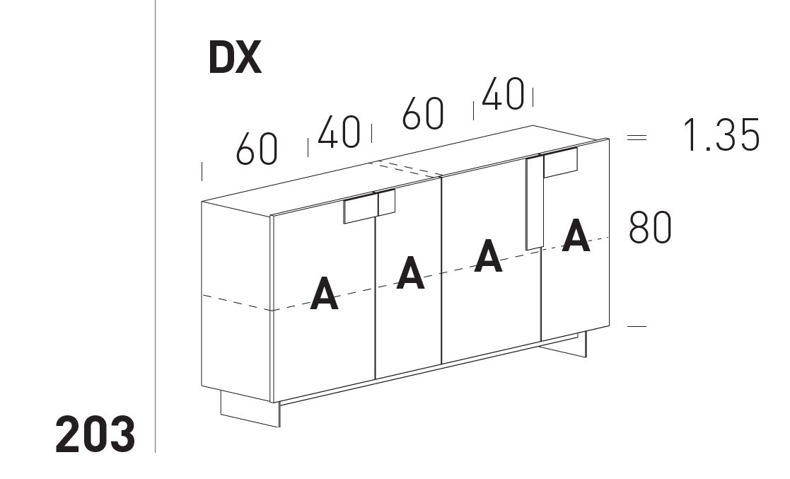 Comoda de living Ginevra 13