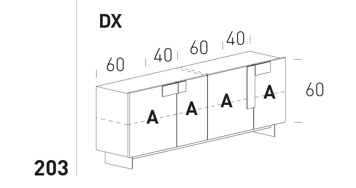Comoda de living Ginevra 8