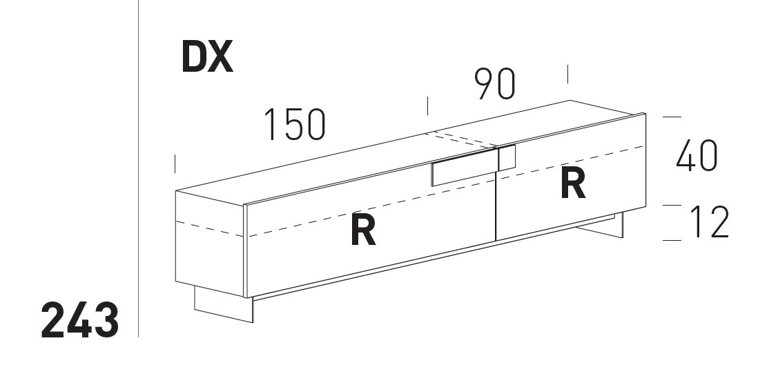 Comoda de living Ginevra 9
