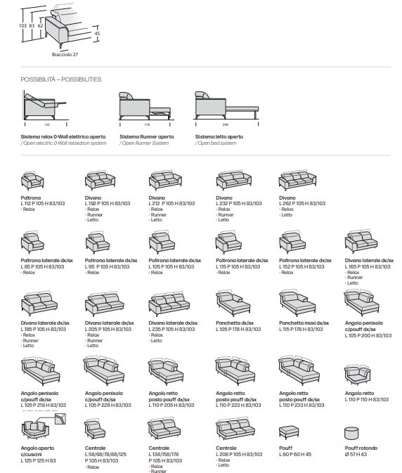 Canapea Space Vision 69