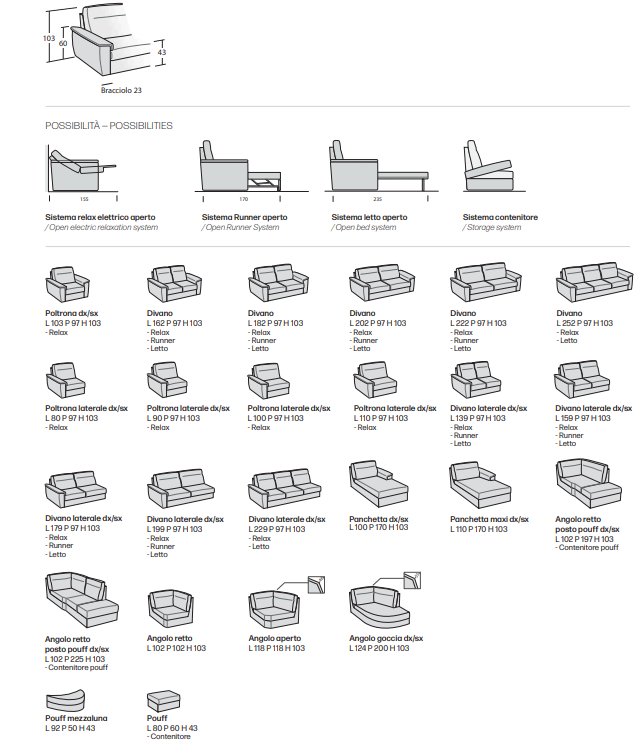 Canapea Swing Tender 69