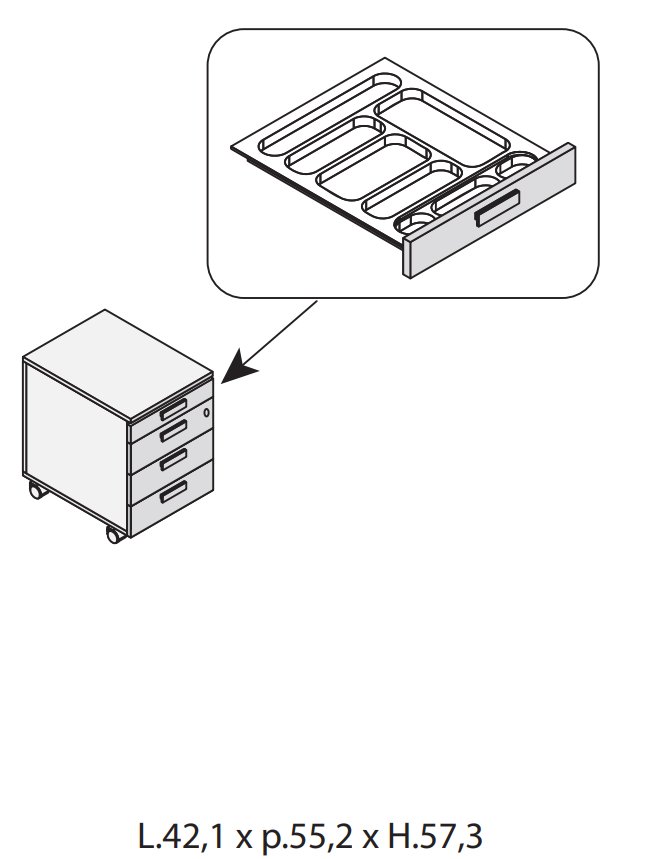 Corp cu sertare 5th Element 6