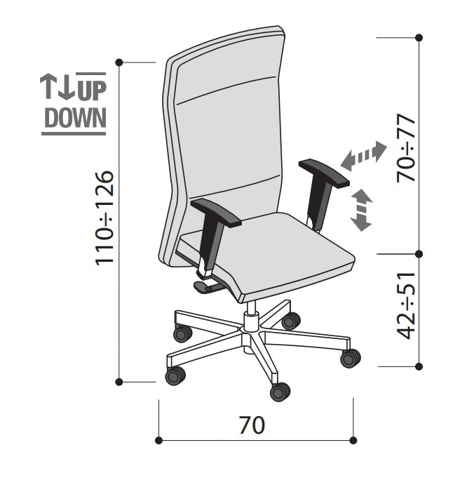 Scaun de birou Athena 12