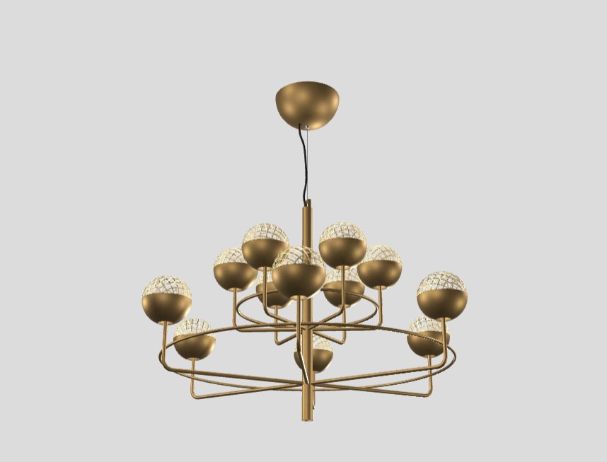 Masiero Candelabru Suspensat Circular cu 6+1/12+1/18+1 Becuri 4