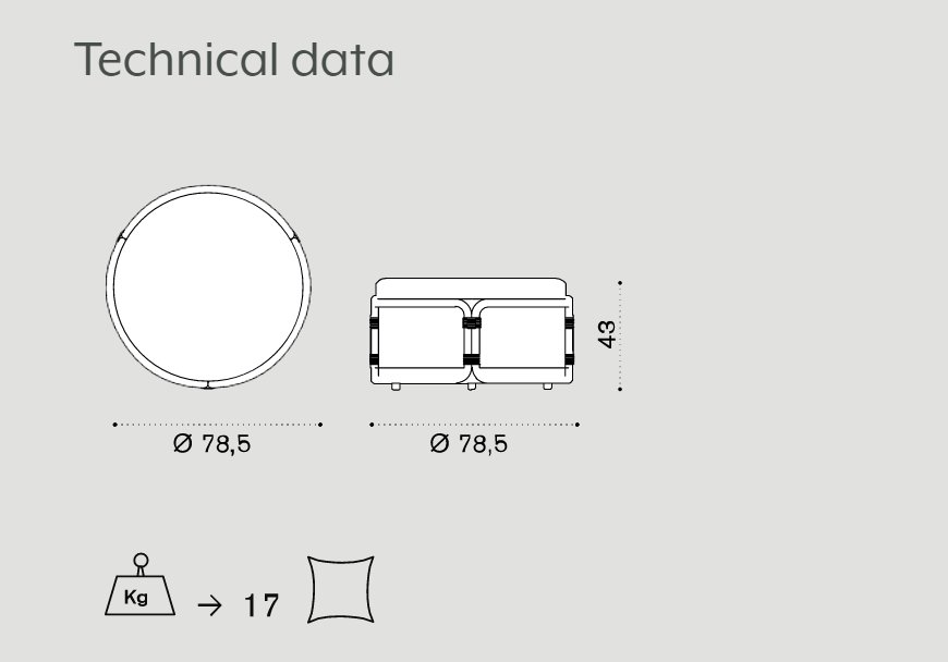 Pouf de exterior Rotin 2