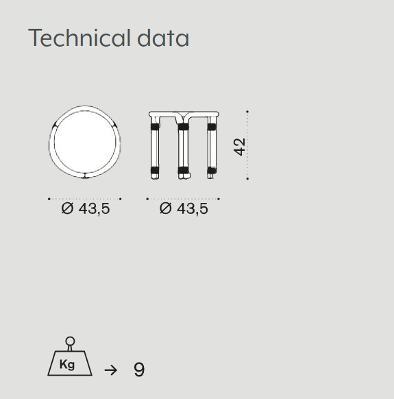 Masuta de cafea de exterior Rotin 4