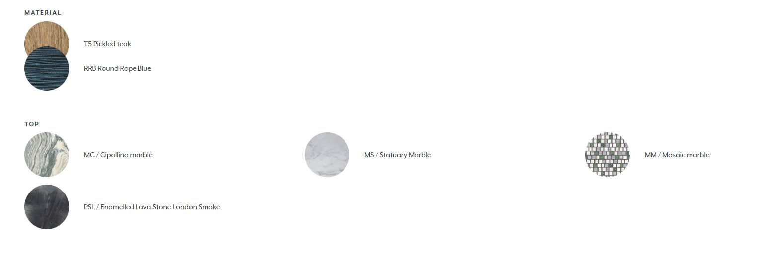 Masuta de cafea de exterior Rotin 5