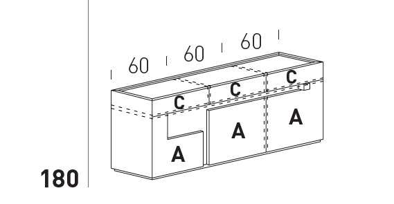 Comoda de living Logos 7