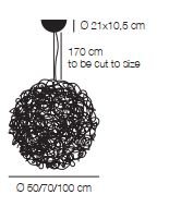 Pendul suspendat Fil de Fer 2