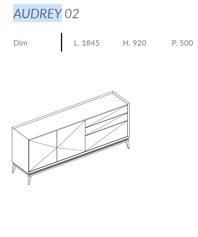 Comoda de living Audrey 8