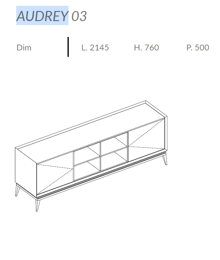 Comoda de living Audrey 9