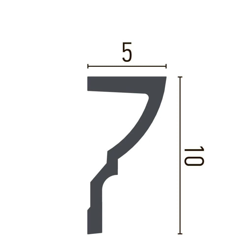 Cornisa decorativa din poliuretan P889 - 10x5x200 cm 2