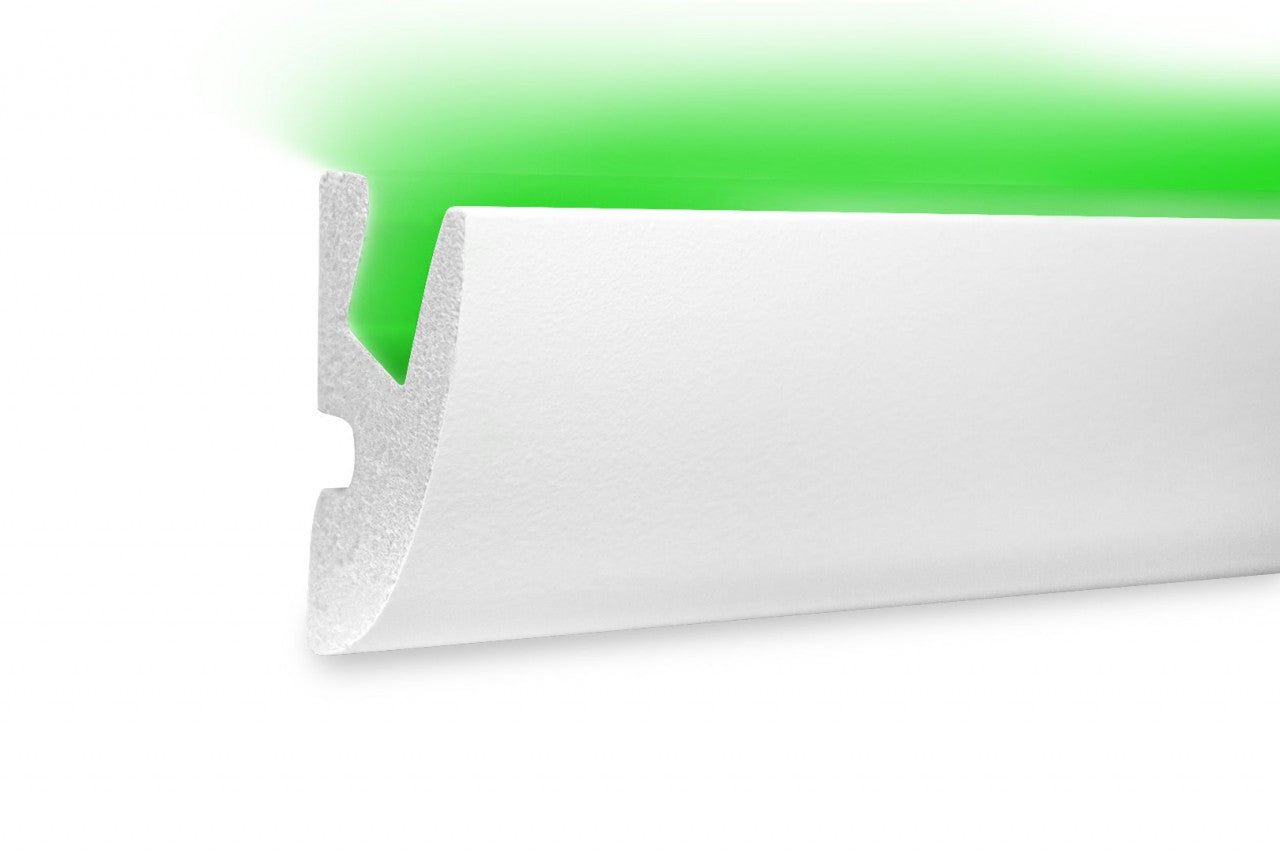 Profil pentru banda LED din polistiren extrudat acoperit cu rasina minerala KD303 - 6.5x4x115 cm