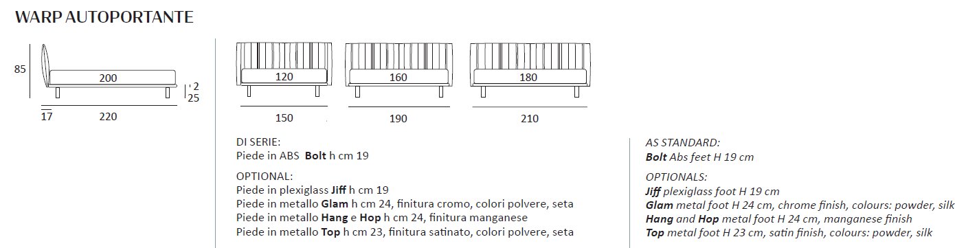 Pat Warp Self-Standing 65