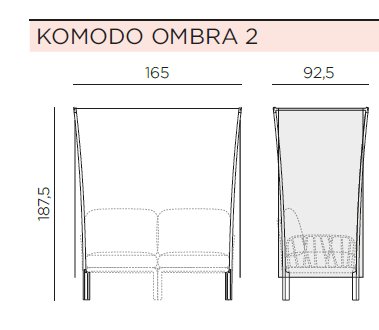 Baldachin exterior OMBRA  KOMODO 4