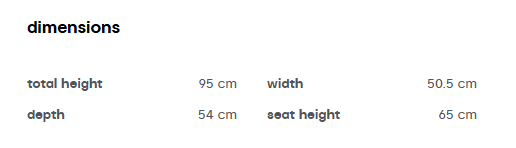 Scaun de bar  FIFTIES CS1864 MTO 7