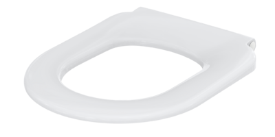 Inel capac WC CF cu balama extinsă din oțel inoxidabil și protecție antiderapantă