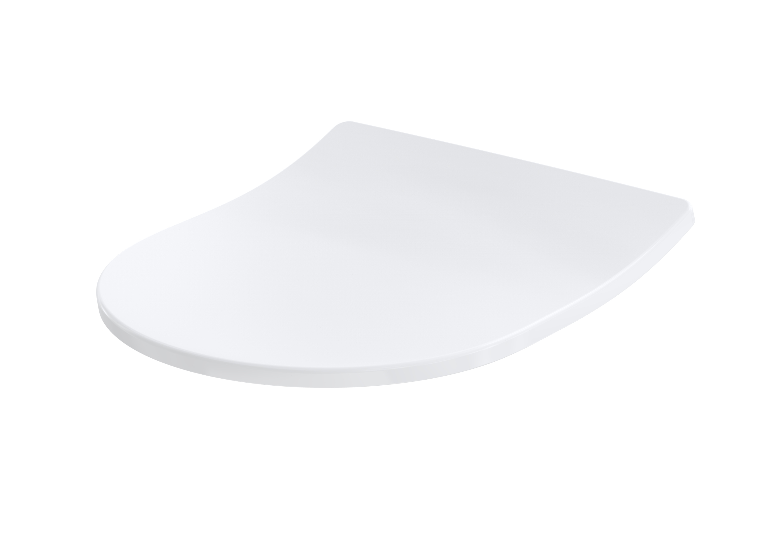 Capac WC Slim (Subțire) Detașabil, cu închidere lentă (soft-close) și balamale din oțel inoxidabil.